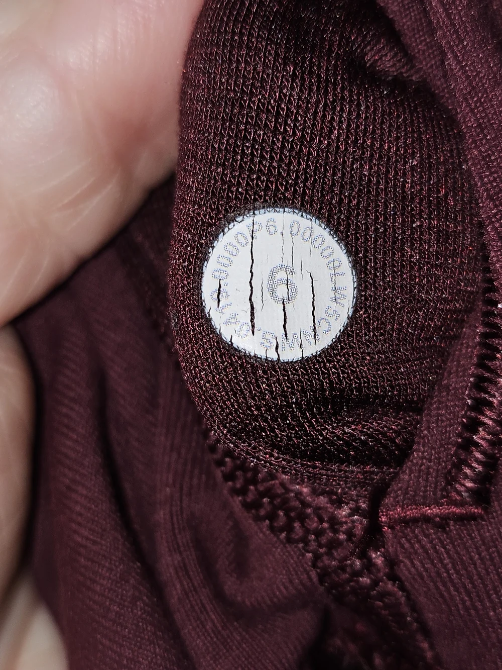 lululemon athletica Burgundy Womans Leggings with Side Logo